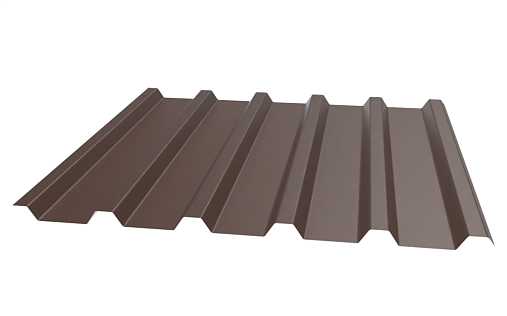 Профнастил МП35-1035 (A,B) с покрытием Полиэстер 0.45 мм RAL 8017
