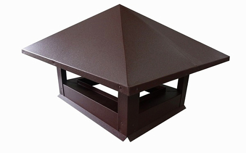 Дымник на трубу 520x390 мм RR 887 с покрытием GreenCoat Pural Matt 0.5 мм