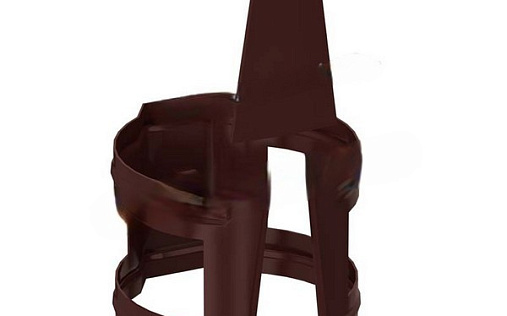 Кронштейн трубы на кирпич 90 мм Металл Профиль Grandsystem RAL 8017