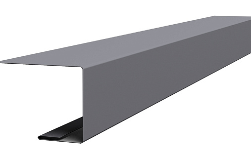 Планка завершающая для фальца Grand Line с покрытием Satin 0,5 мм RAL 7004