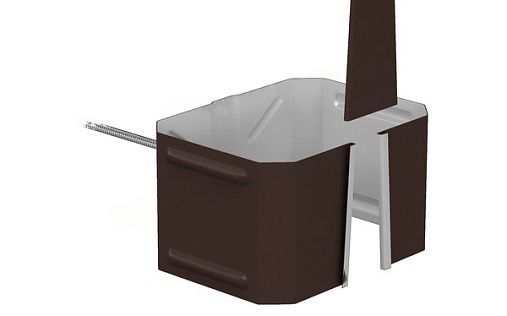 Кронштейн трубы на кирпич 76x102 мм МП Бюджет RR 32