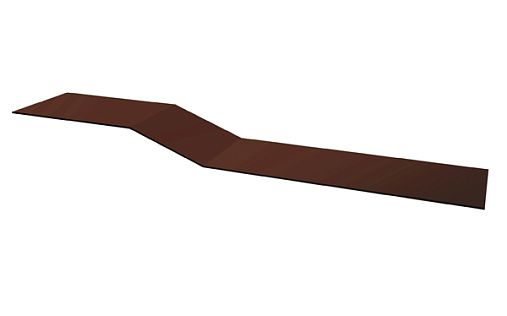 Крепежная планка фальц Grand Line с покрытием Полиэстер 0,7 мм RAL 8017