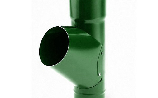 Водосточный тройник Эконом 100 мм RAL 6005