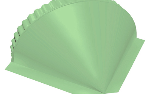 Конусная заглушка Grand Line с покрытием Полиэстер 0,45 мм RAL 6019