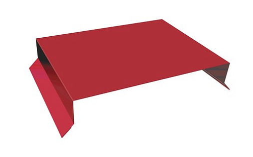 Парапетная крышка прямая 150 мм с покрытием Полиэстер 0.45 мм