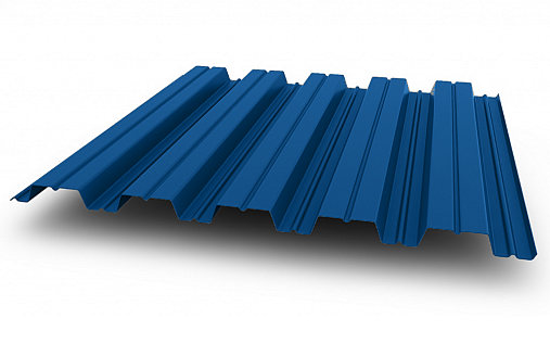 Профнастил НС44-1000 0,8 мм Полиэстер RAL 5005