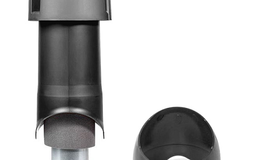 Комплект вентиляционного выхода Krovent Wave125is диаметром 125/ИЗ/500 мм Серый