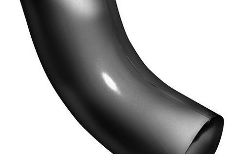 Колено трубы Grand Line 60° RAL 9005