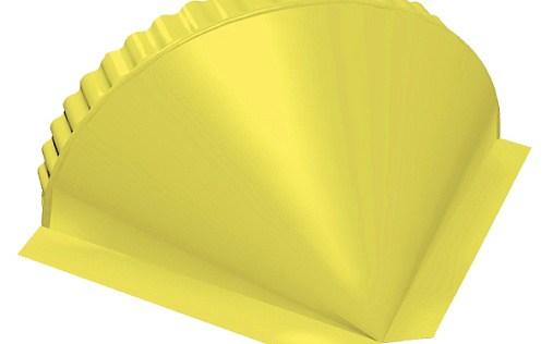 Конусная заглушка Grand Line с покрытием Полиэстер 0,45 мм RAL 1018