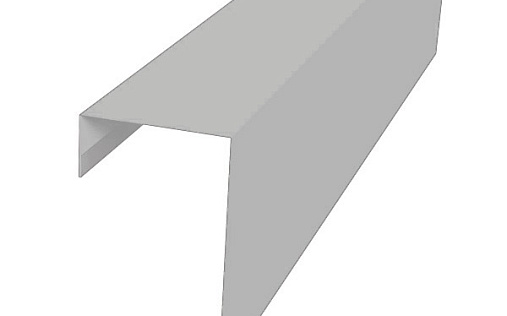 Торцевая фасадная планка фальц 65 мм Grand Line с покрытием Satin 0,5 мм RAL 9003