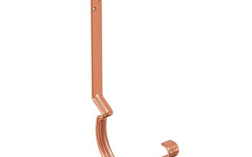 Длинный держатель желоба медный Aquasystem Элит 150 мм (с комплектом крепления У)