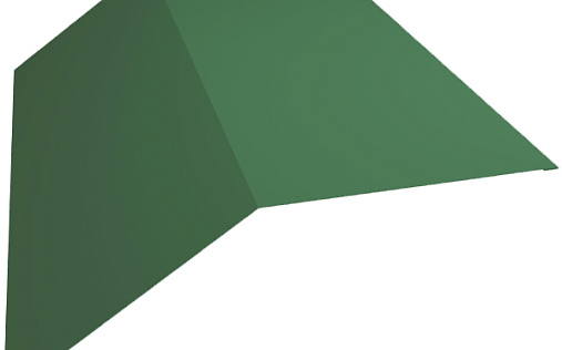 Планка плоского конька 115x30x115 Grand Line с покрытием Полиэстер 0,45 мм RAL 6002