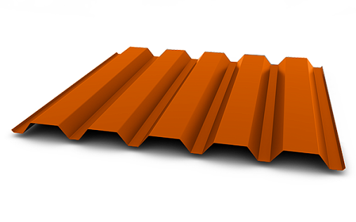 Профнастил С44-1000 (A,B) с покрытием Полиэстер 0.45 мм RAL 2004