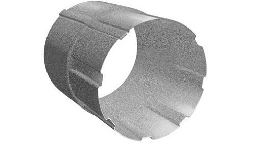 Соединитель трубы Grand Line 90 мм Алюцинк