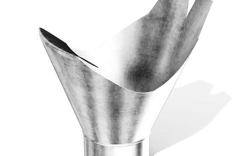 Выпускная воронка 185/140 мм Оцинкованный (Zn)