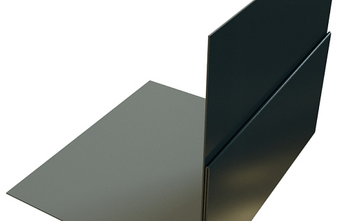 Планка приёмная оконная Grand Line с покрытием Satin Matt TX 0,5 мм RAL 7016