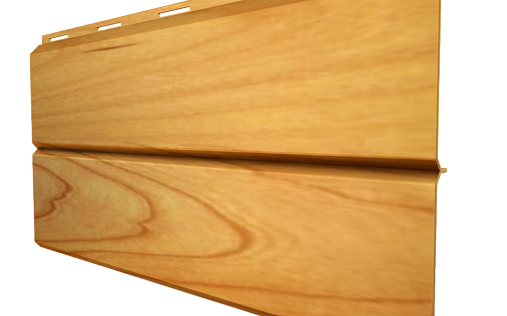 Металлический сайдинг Grand Line ЭкоБрус Cherry Wood с покрытием Colority Print 0.45 мм