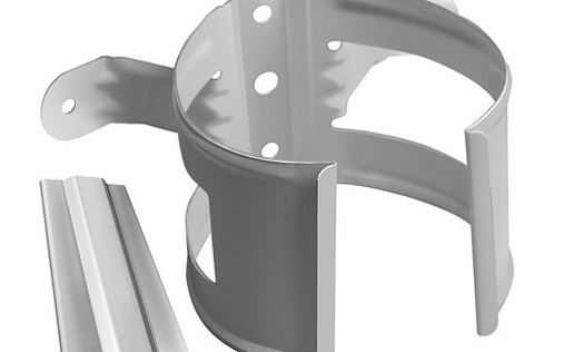 Кронштейн трубы на дерево Grand Line 100 мм RAL 9003