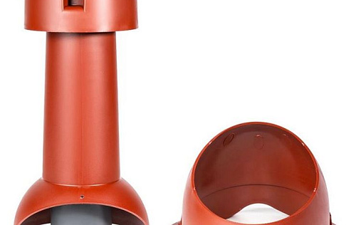 Комплект выхода канализации Krovent Wave110is диаметром 100/ИЗ/450 мм Кирпичный