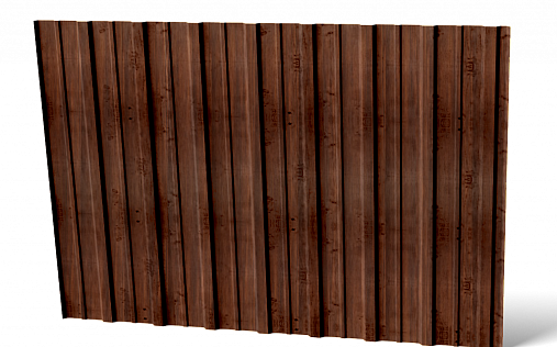 Профнастил C10-1150 0,5 мм под дерево глянцевый Cherry wood