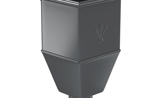 Водосборная воронка удлиненная Aquasystem Премиум 125/90 мм, Pural, RR 23