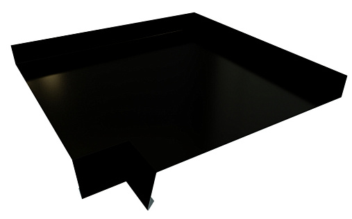 Угол отлива 250 внутренний Grand Line с покрытием Velur X 0,5 мм RAL 9005