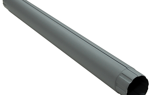 Труба круглая соединительная Grand Line 125/90 Matte PU 90 мм 1 м RAL 7024