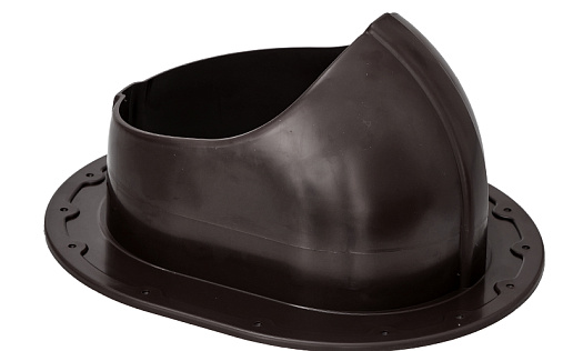 Проходной элемент Gervent Static для фальца и гибкой черепицы Тёмно-коричневый