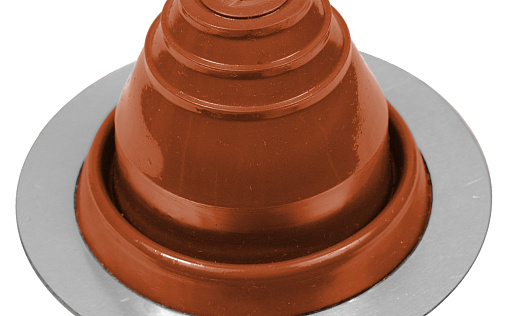 Проходка прямая Master Flash №1 диаметром 6-50 мм, 115х115 мм, терракот, EPDM