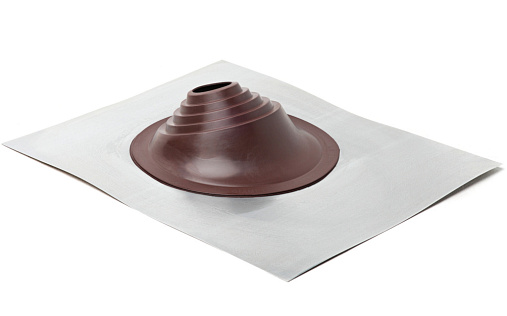 Проходка угловая Master Flash №1 диаметром 75-200 мм, 600х500 мм, коричневый, силикон