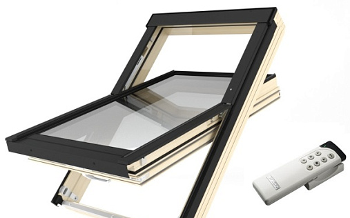 Мансардное окно Fakro FTT U8 Thermo Z-Wave 78x140 с окладом EHV-AT и XDK