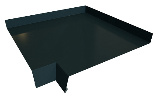 Угол отлива 250 внутренний Grand Line с покрытием Velur X 0,5 мм RAL 7016