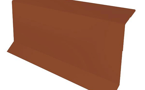 Планка примыкания в штробу Grand Line с покрытием Полиэстер 0,45 мм RAL 8004