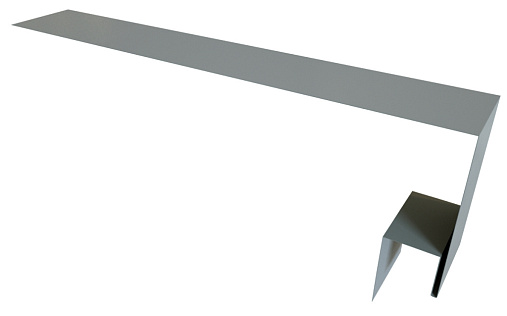 Планка околооконная сложная (Блок-хаус, Экобрус) 250x75x25 Grand Line с покрытием Satin 0,5 мм RAL 7004