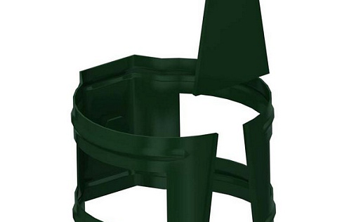 Кронштейн трубы 100 мм на кирпич Металл Профиль Foramina RAL 6005