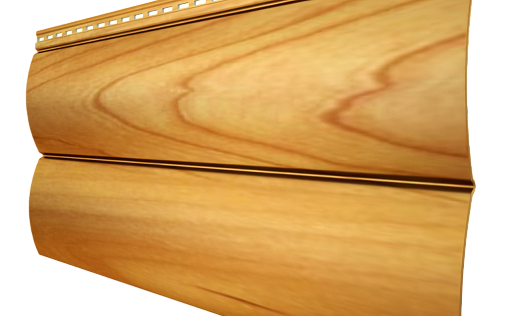 Металлический сайдинг Grand Line БлокХаус New Cherry Wood с покрытием Colority Print 0.45 мм