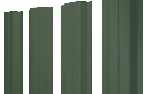 Штакетник Grand Line П-образный В с покрытием Полиэстер 0,4 мм RAL 6005