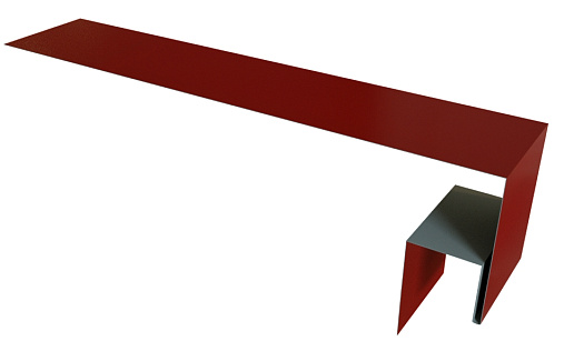 Планка околооконная сложная (Блок-хаус, Экобрус) 200x50x25 Grand Line с покрытием Satin 0,5 мм RAL 3009