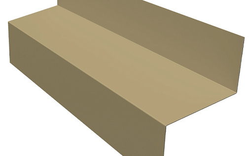 Отлив межэтажный 45 Grand Line с покрытием Полиэстер 0,7 мм RAL 1014