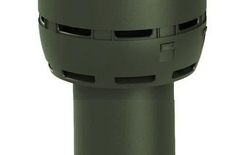 Вентиляционный выход Vilpe Flow диаметром 125/ИЗ/500 мм Зелёный