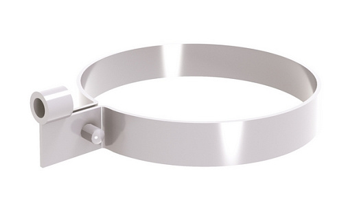 Хомут трубы пластиковый Обычный ПВХ Grand Line Дизайн 135/90 RAL 9003