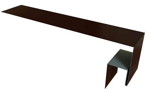 Планка околооконная сложная Блок-Хаус new 200x50x27 Grand Line с покрытием Velur X 0,5 мм RAL 8017