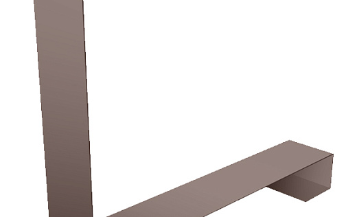 Планка нижнего примыкания к трубе для Кликфальц Pro Grand Line с покрытием Velur 0,5 мм RR 32