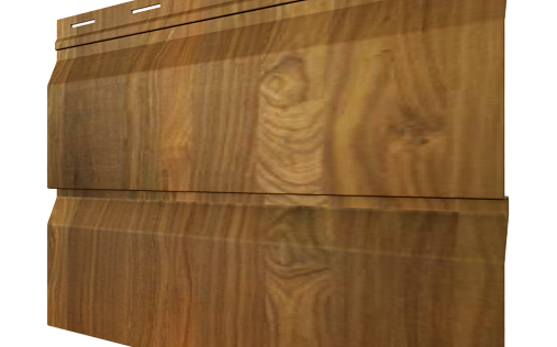 Металлический сайдинг Grand Line Корабельная доска XL Nutwood с покрытием Colority Print 0.45 мм