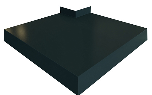 Угол отлива 250 внешний Grand Line с покрытием Velur X 0,5 мм RAL 7016