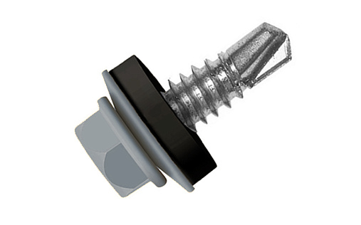 Кровельный саморез по металлу Daxmer 5,5x32 RAL 7031 (250 шт) сверло №3