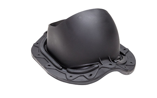 Проходной элемент Vilpe Muotokate Чёрный для металлочерепицы с профилем Monterrey