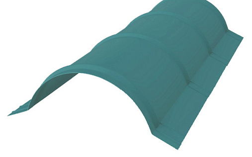 Планка полукруглого конька Grand Line с покрытием Полиэстер 0,45 мм RAL 5021