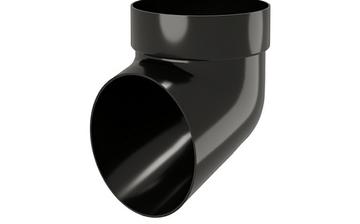 Колено сливное ПВХ Grand Line Дизайн 135/90 RAL 9005