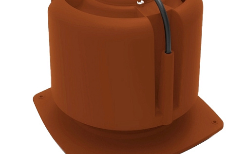 Основание для шахты Krovent Base-VT 270x270 мм с колпаком Hupcap Moto 190/125 Кирпичный